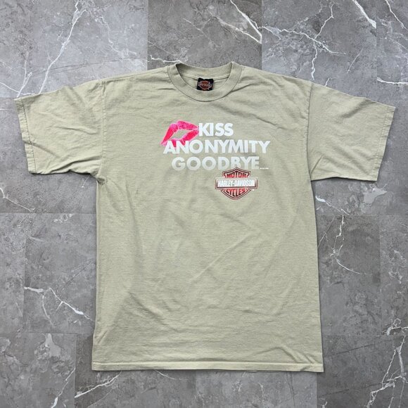 90s Vintage Harley Davidson Graphic Tee Mens XL Cancun Short Sleeve Goodbye - Picture 1 of 9